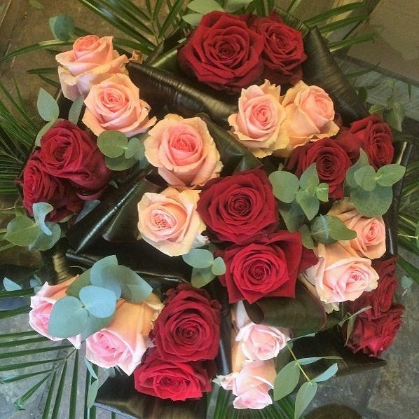 Pink and Red Rose Bouquet
